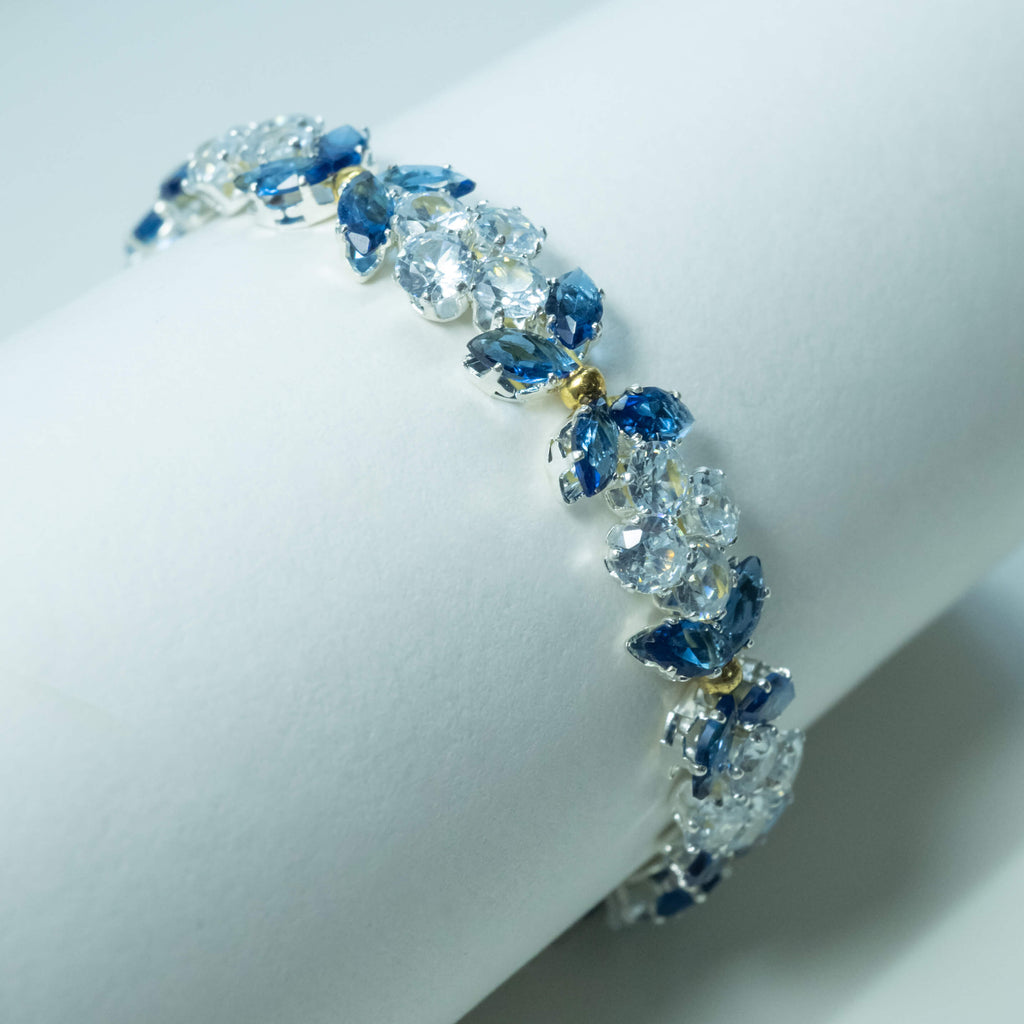 sparkling sapphire butterfly bracelet