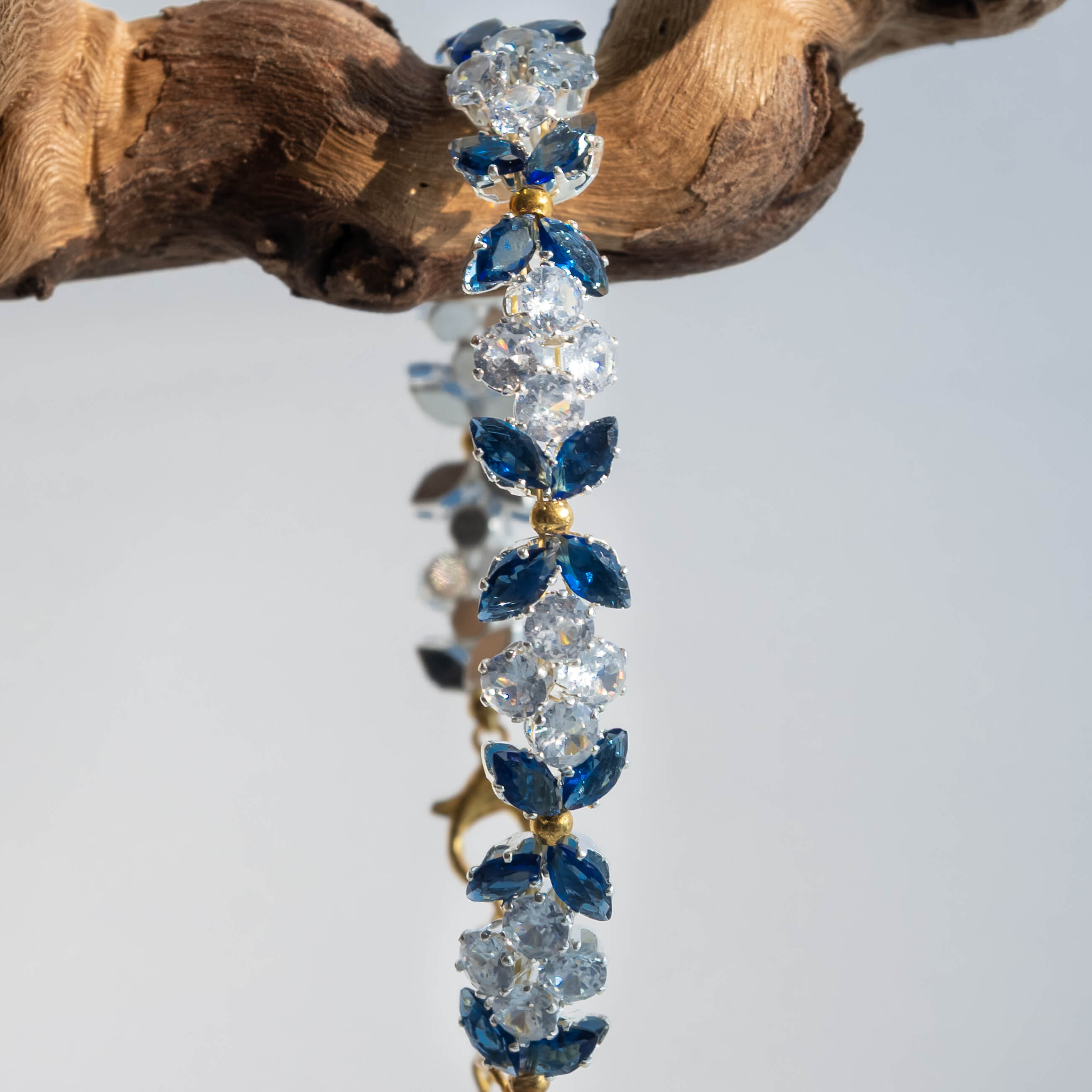 sparkling sapphire butterfly bracelet